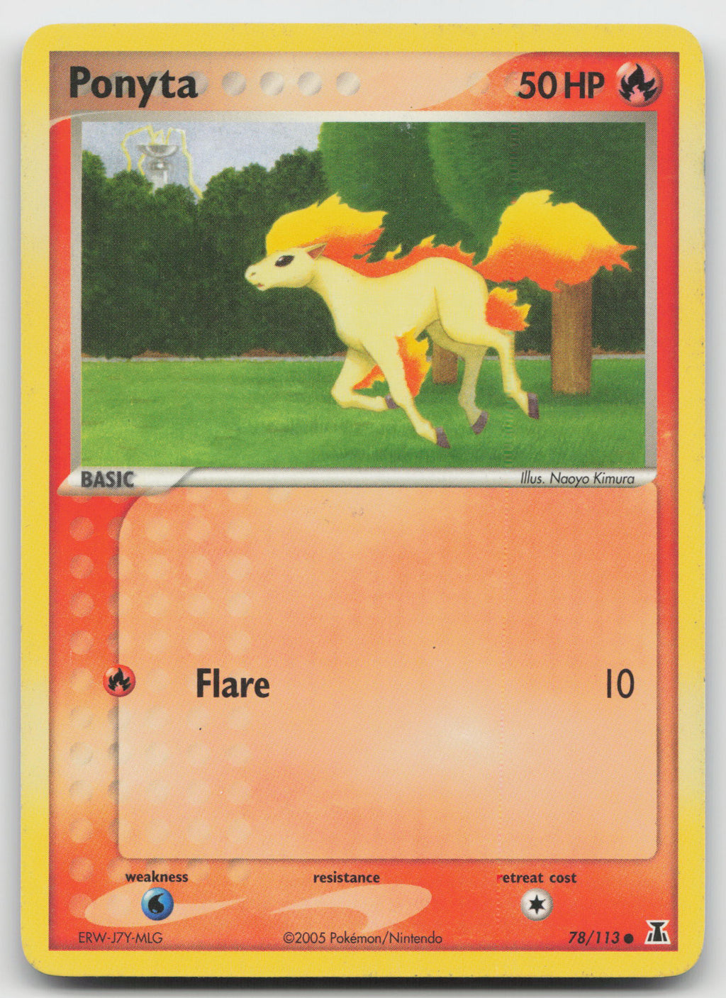 Ponyta Common Normal Delta Species 78/113 MP