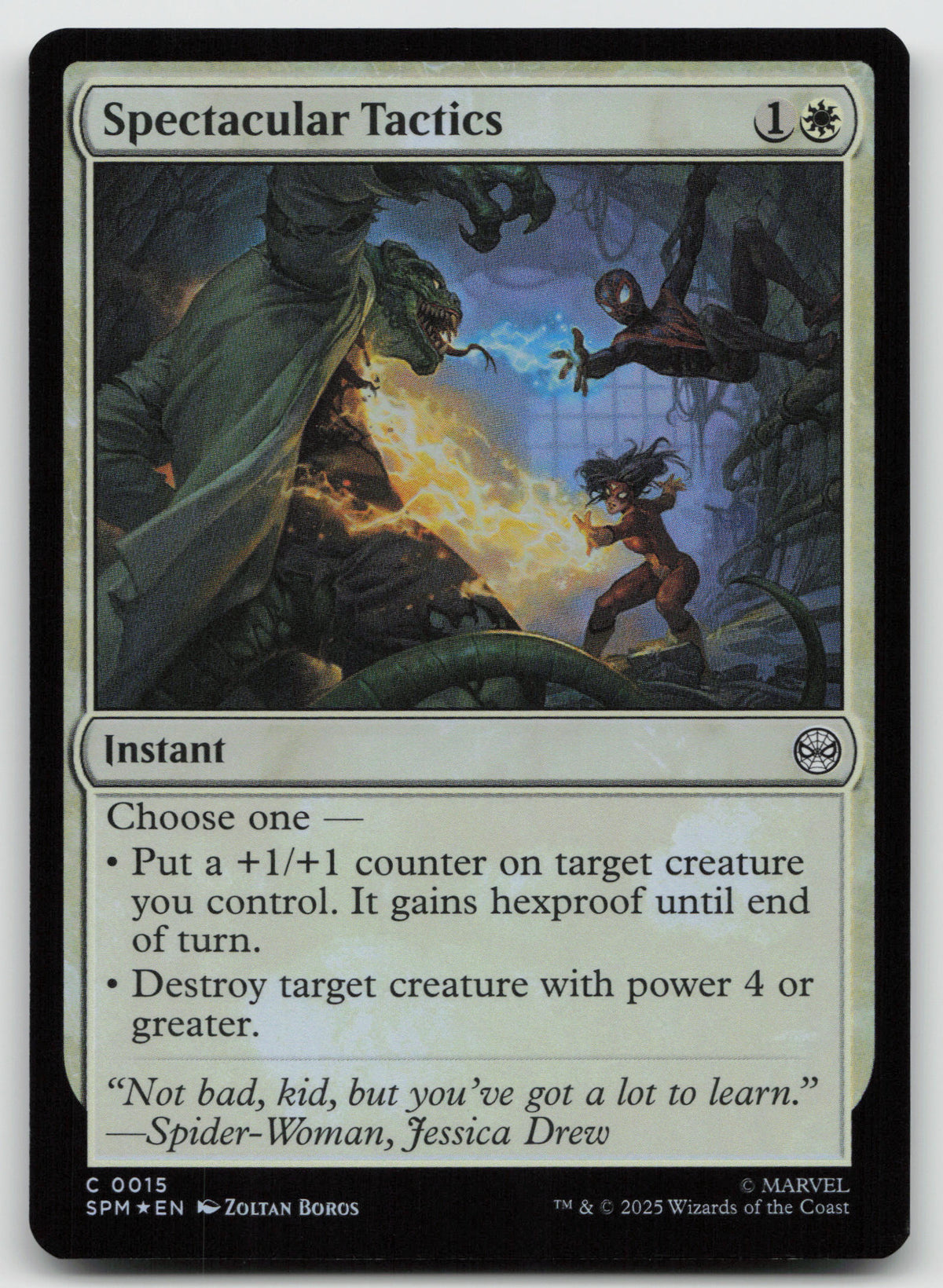 Spectacular Tactics C Foil Marvel's Spider-Man 15 NM