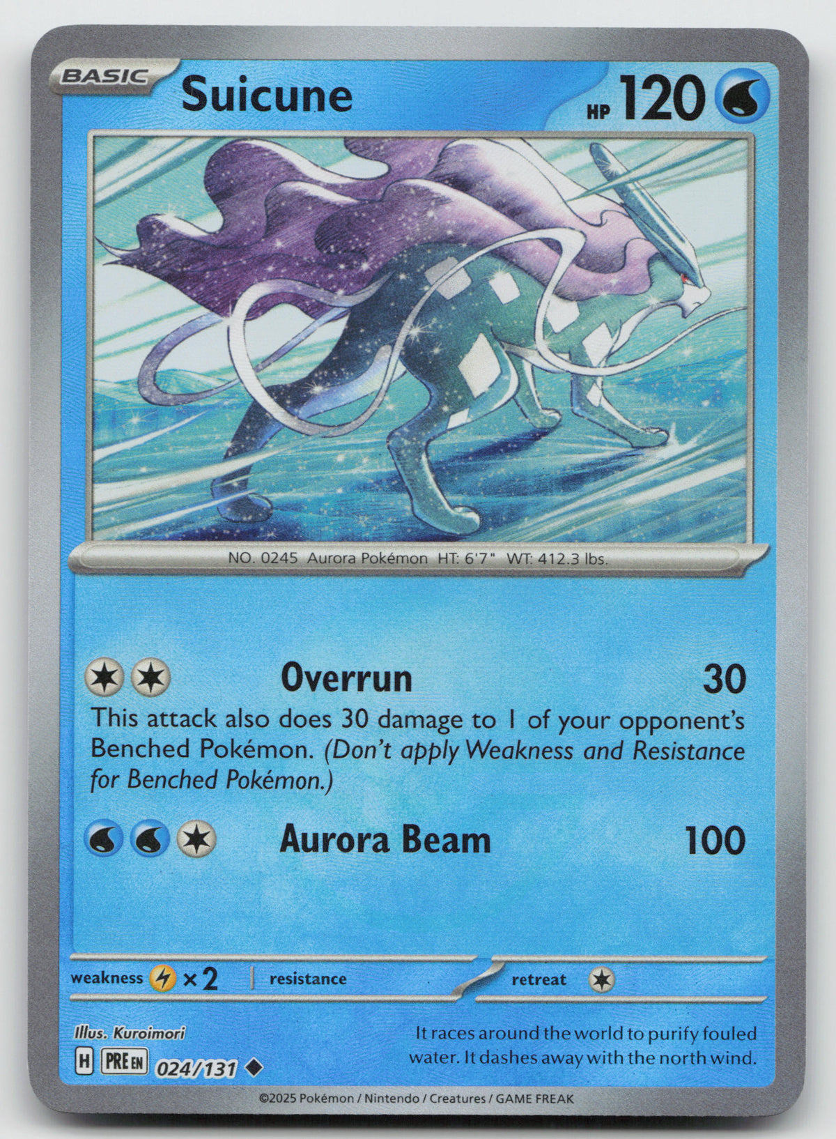 Suicune (Poke Ball Pattern) Uncommon Holo SV: Prismatic Evolutions 024/131 NM