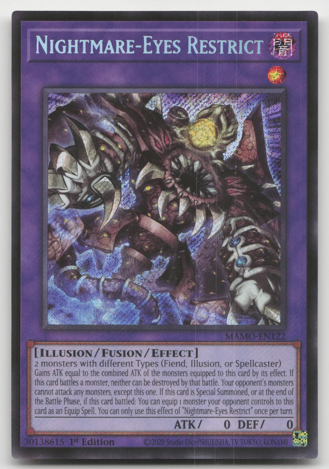 Nightmare-Eyes Restrict 1st Edition Secret Magnificent Monsters MAMO-EN122 NM