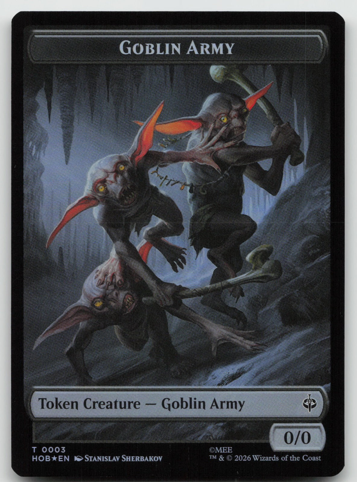 Goblin Army (0003) // Wolf Double-Sided Token Foil T The Hobbit 3 // 9 NM