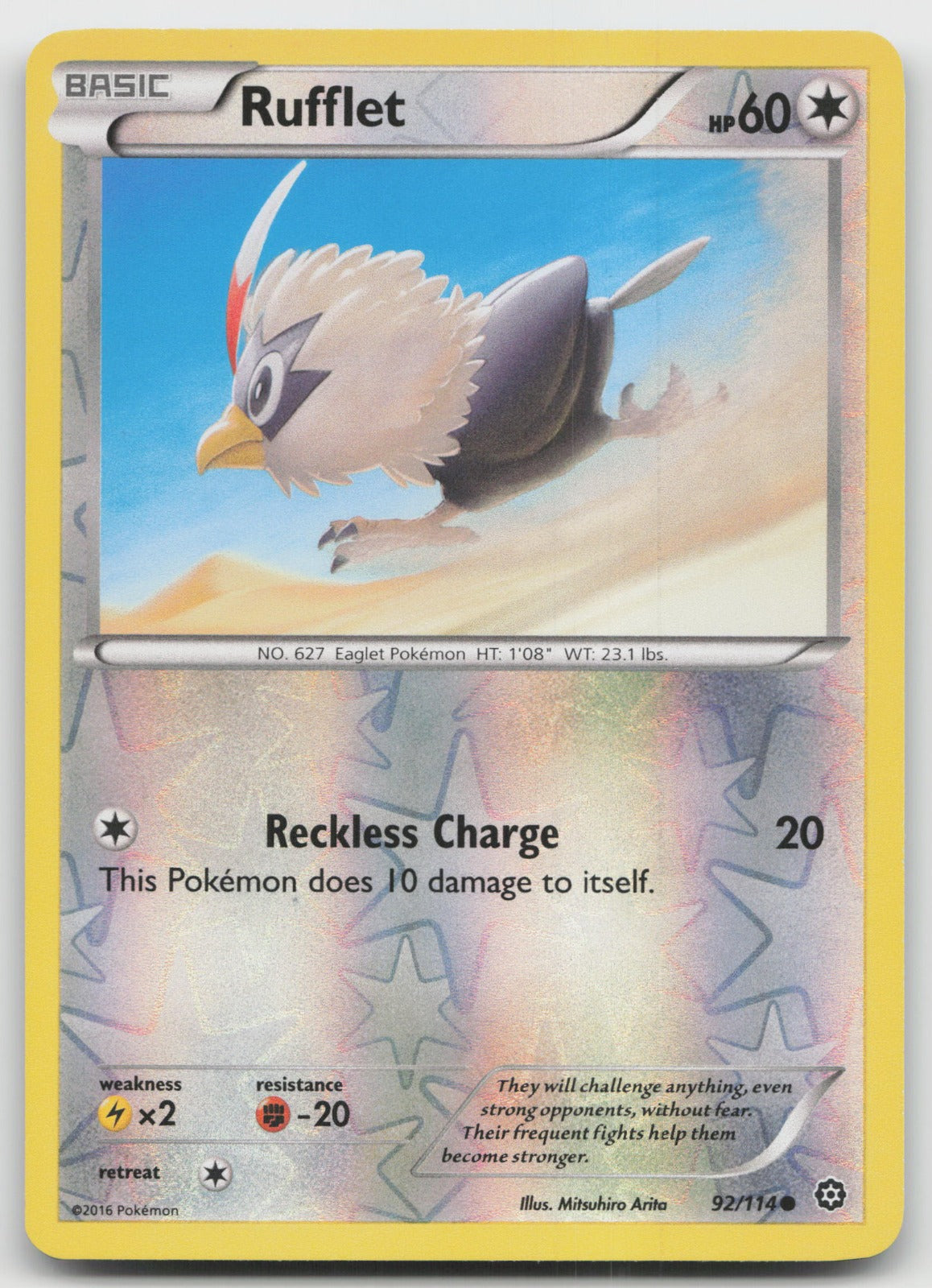 Rufflet Common Reverse Holo XY - Steam Siege 92/114 LP
