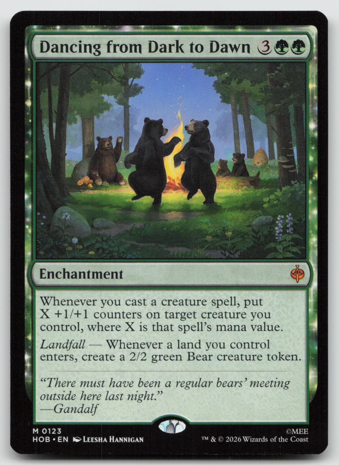 Dancing from Dark to Dawn M The Hobbit 123 NM