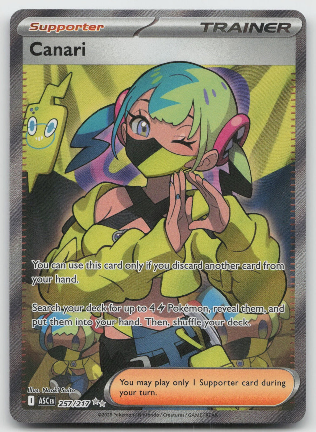 Canari Holo Ultra Rare ME: Ascended Heroes 257/217 NM