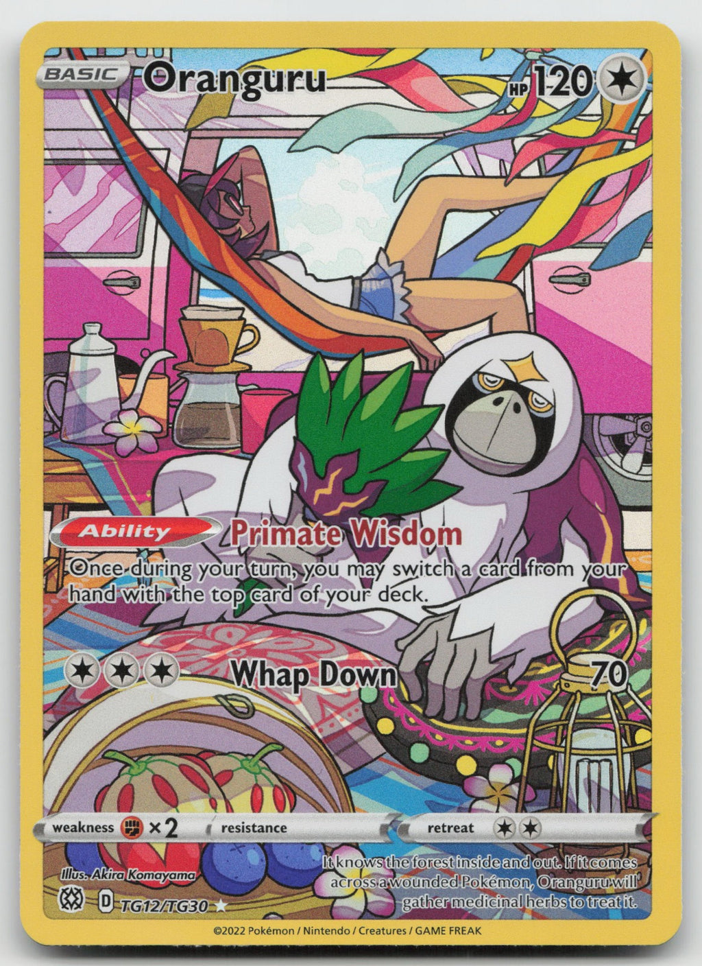 Oranguru Holo Ultra Rare SWSH09: Brilliant Stars Trainer Gallery TG12/TG30 NM
