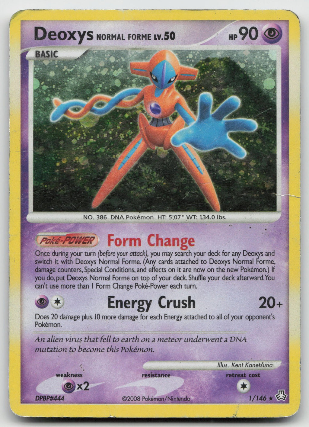 Deoxys Normal Forme Holo Rare Legends Awakened 1/146 DMG