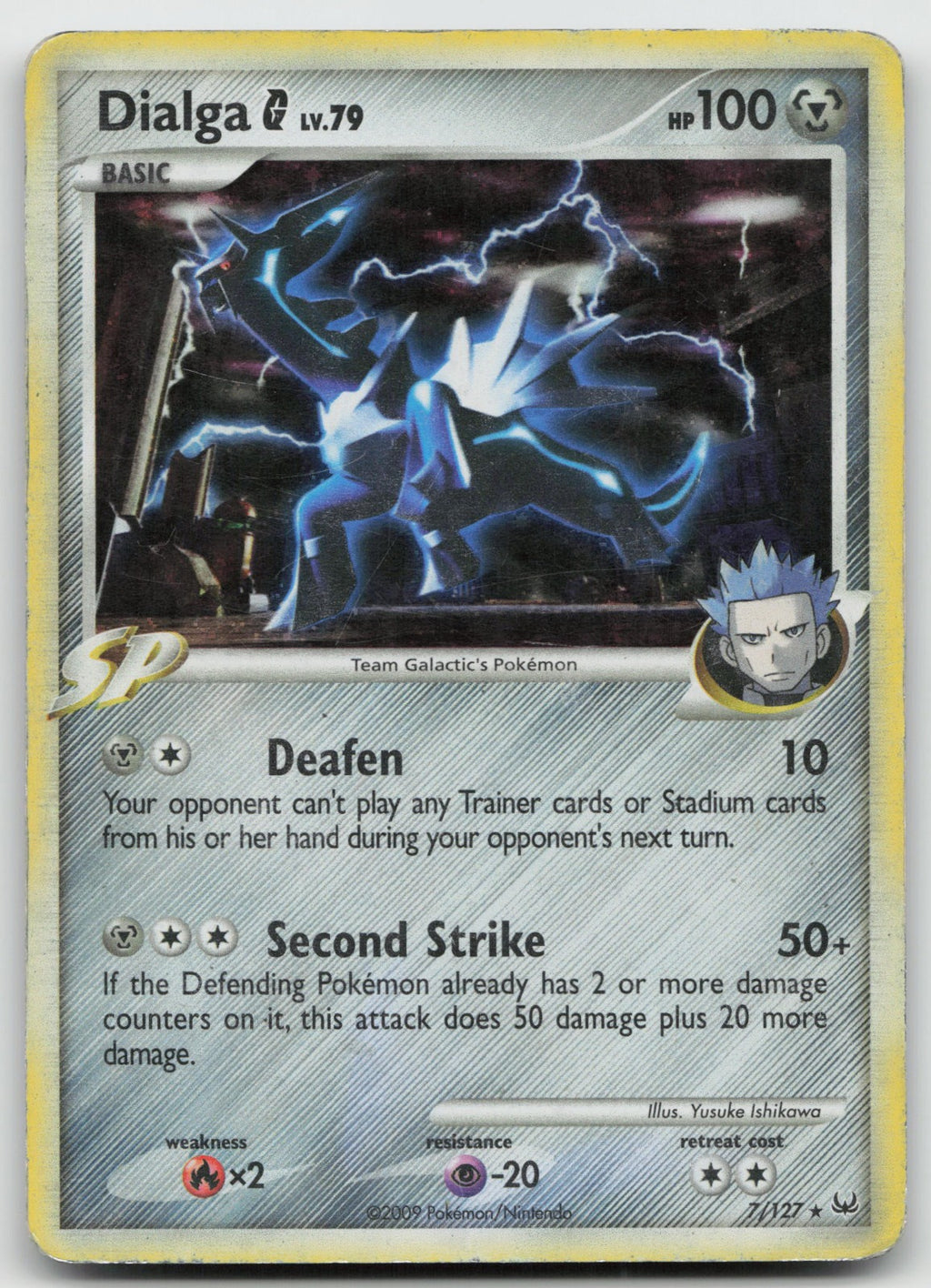 Dialga G Holo Rare Platinum 7/127 DMG