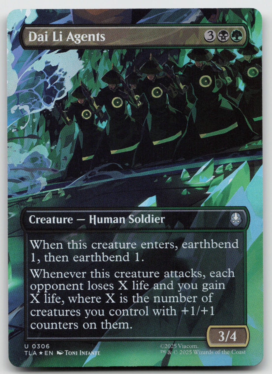 Dai Li Agents (Borderless) U Foil Avatar: The Last Airbender 306 NM