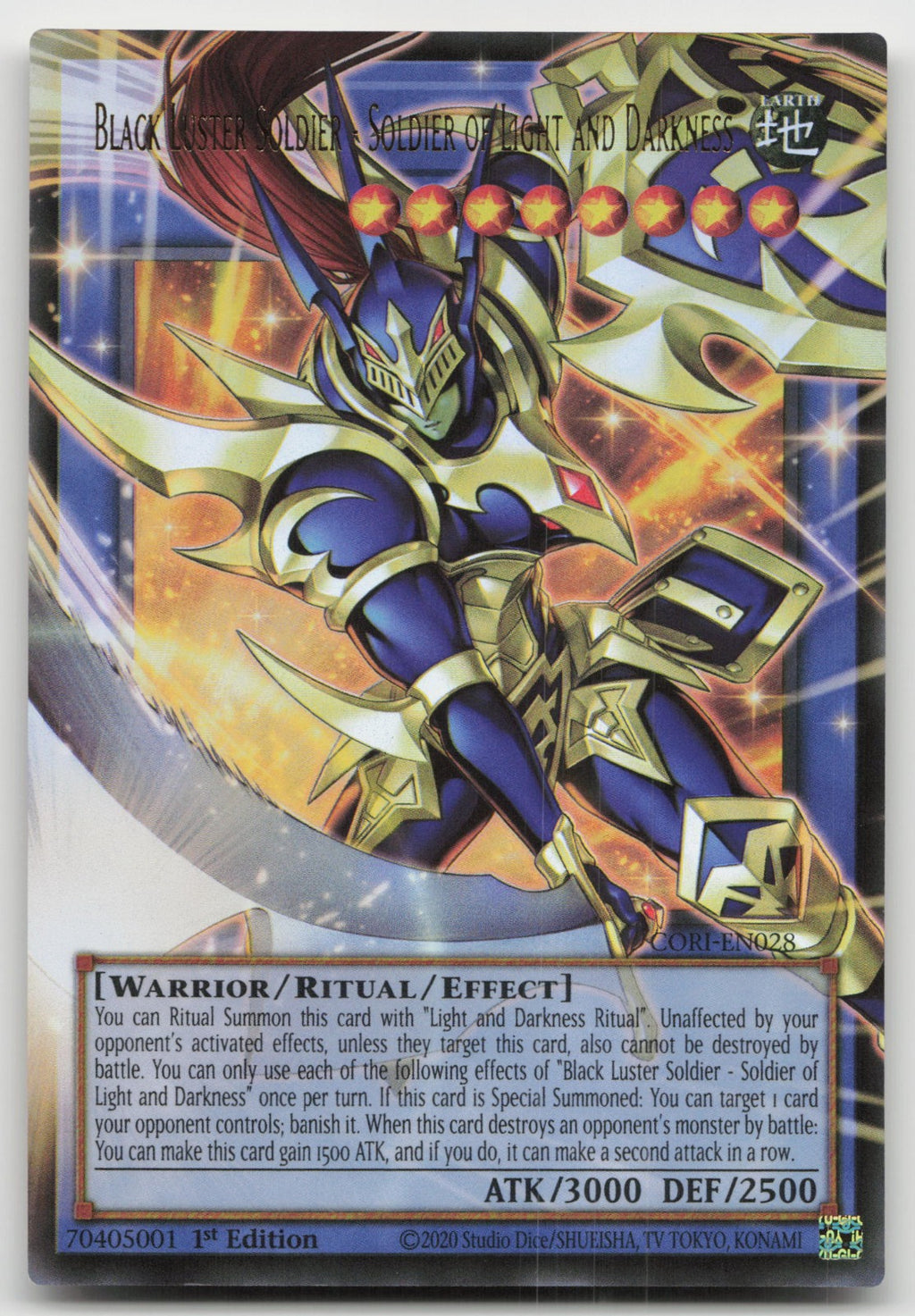Black Luster Soldier - Soldier of Light Extended Art Chaos Origins CORI-EN028 NM