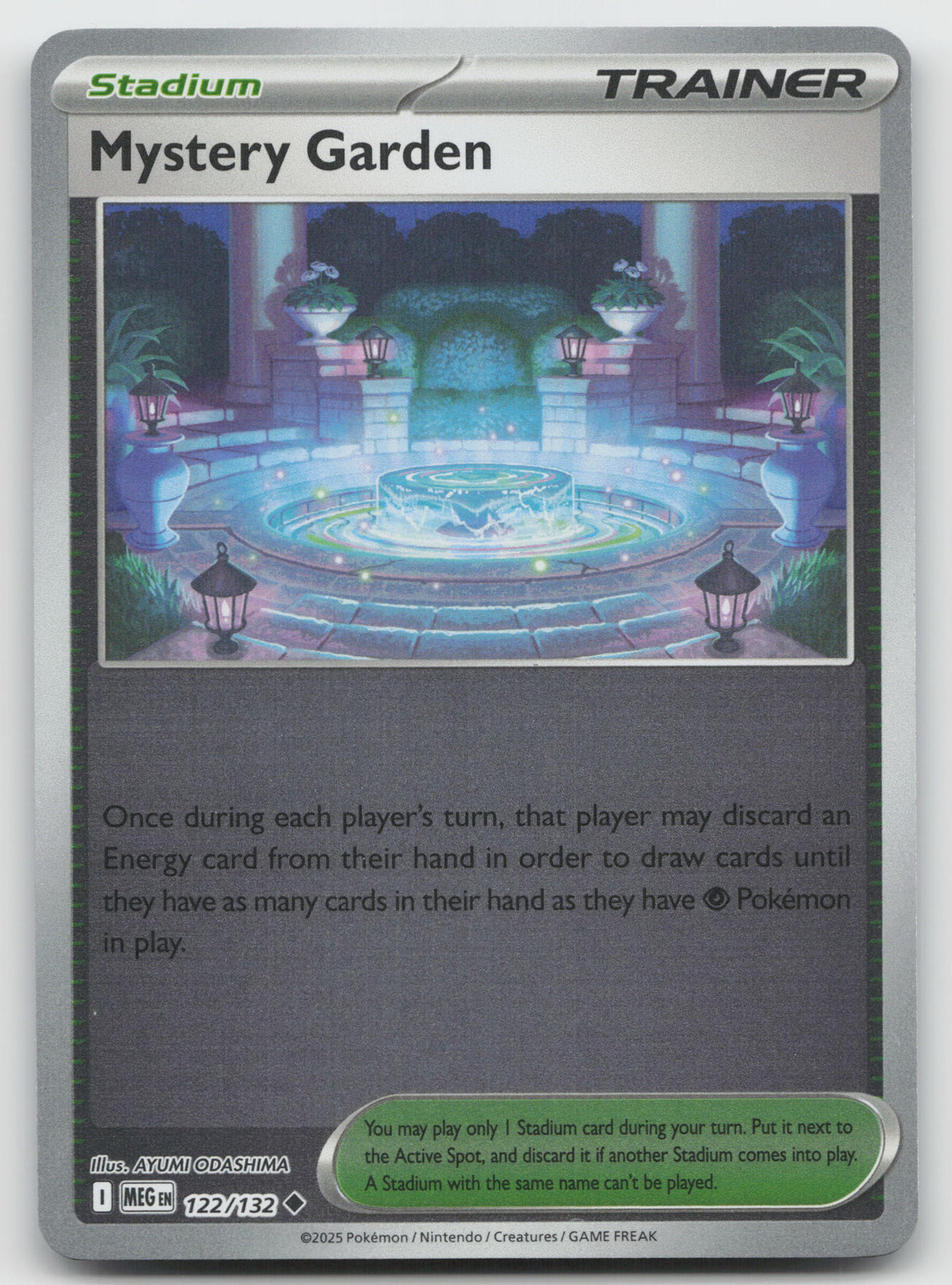 Mystery Garden Uncommon Reverse Holo ME01: Mega Evolution 122/132 NM
