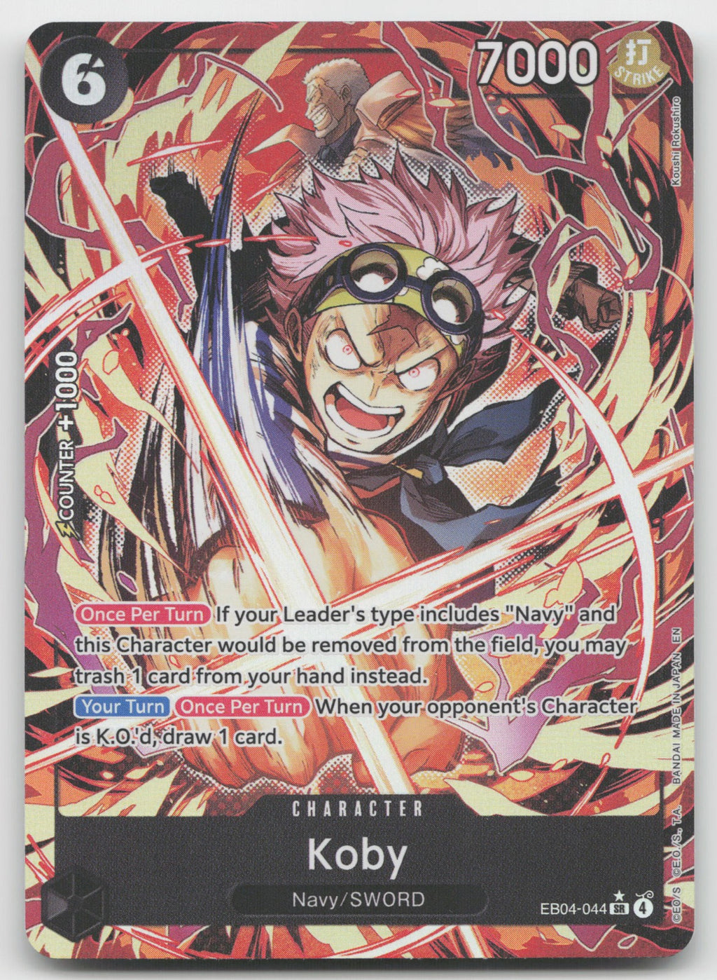 Koby (Alternate Art) SR Foil Adventure on Kami's Island EB04-044 NM