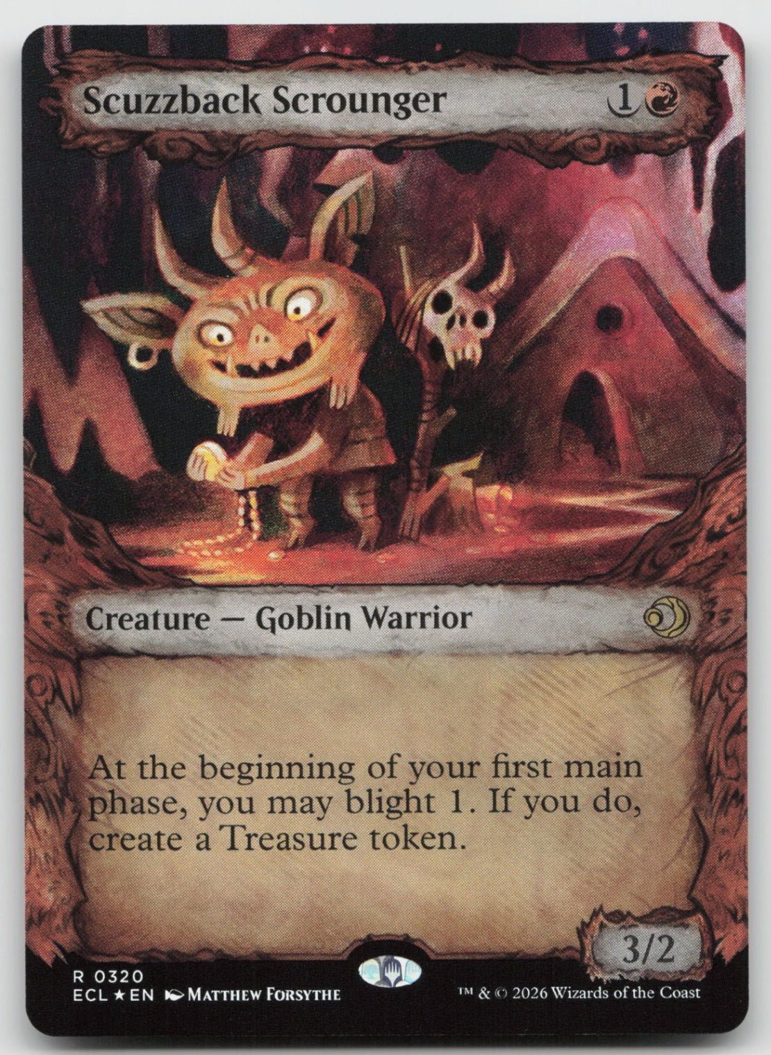 Scuzzback Scrounger (Showcase) R Foil Lorwyn Eclipsed 320 NM