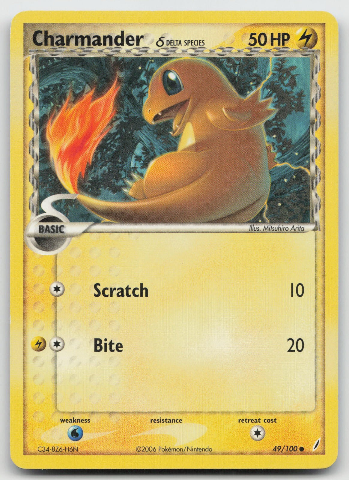 Charmander (Delta Species) Common Crystal Guardians 49/100 MP