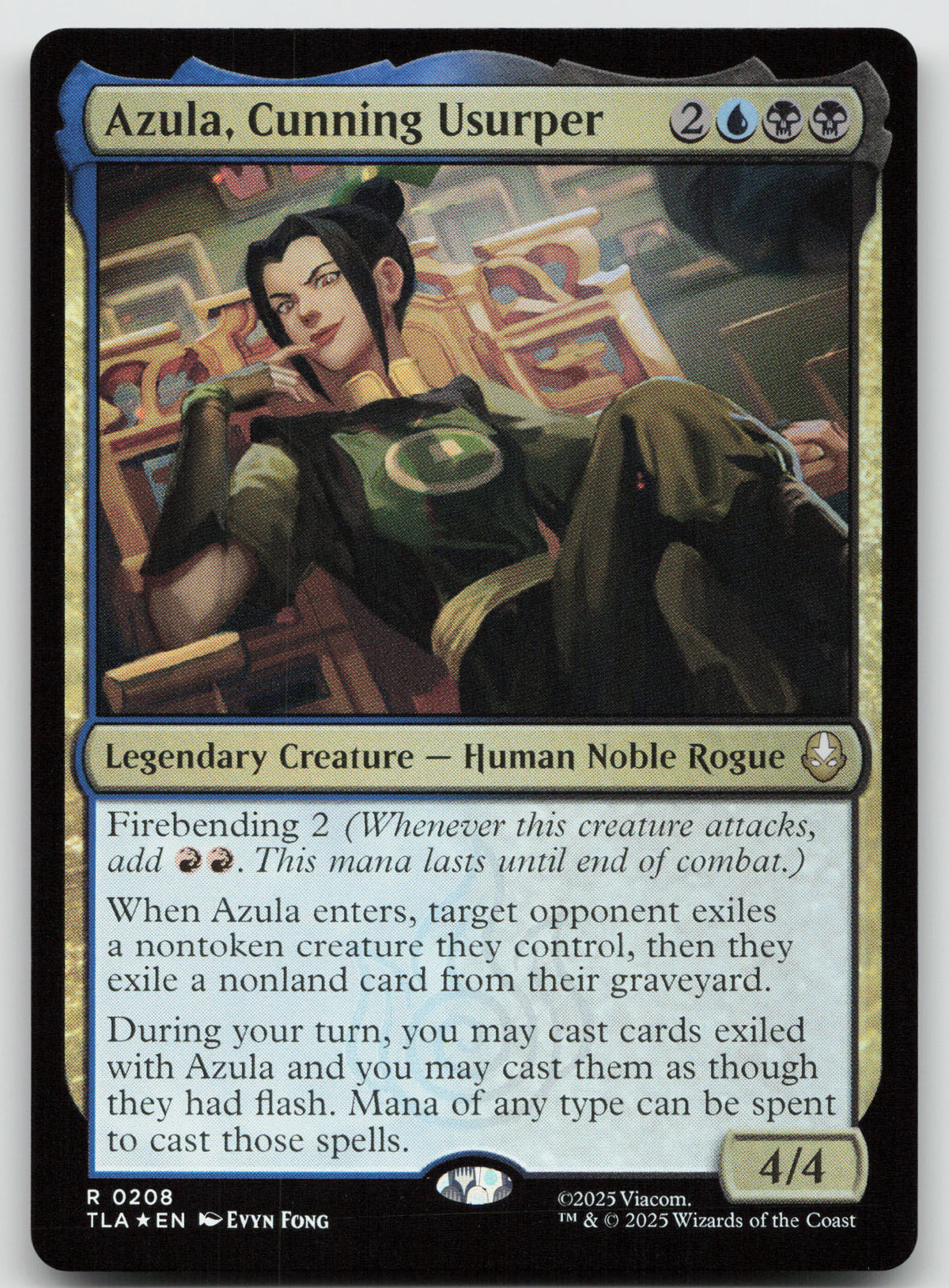 Azula, Cunning Usurper R Foil Avatar: The Last Airbender 208 NM