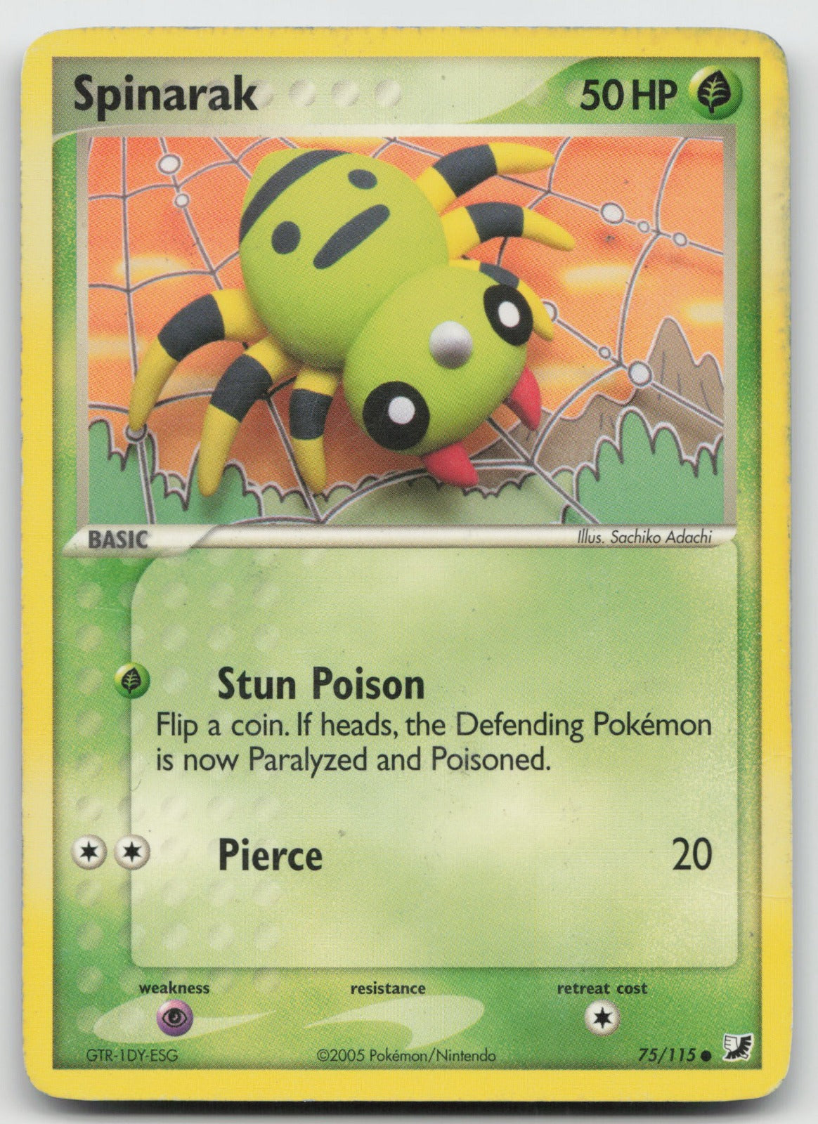 Spinarak Common Unseen Forces 75/115 DMG