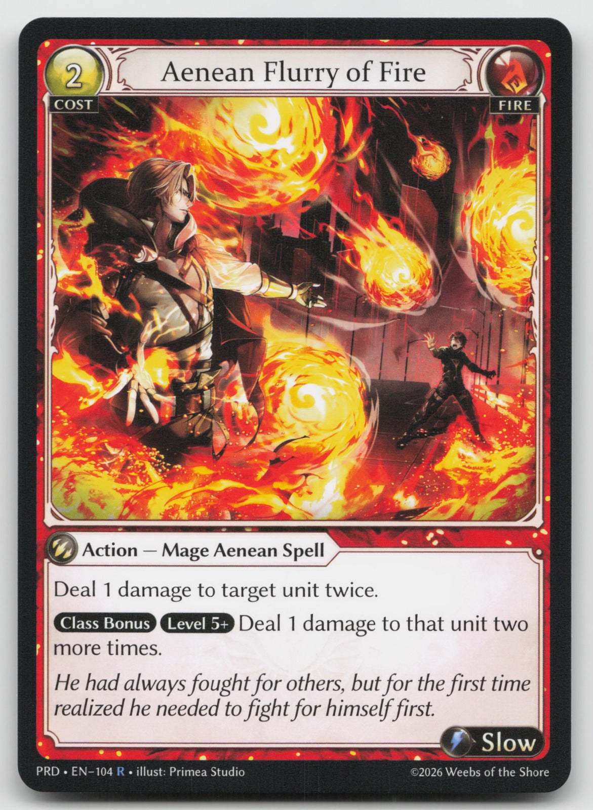 Aenean Flurry of Fire Rare.asphodel/paradise 104 NM