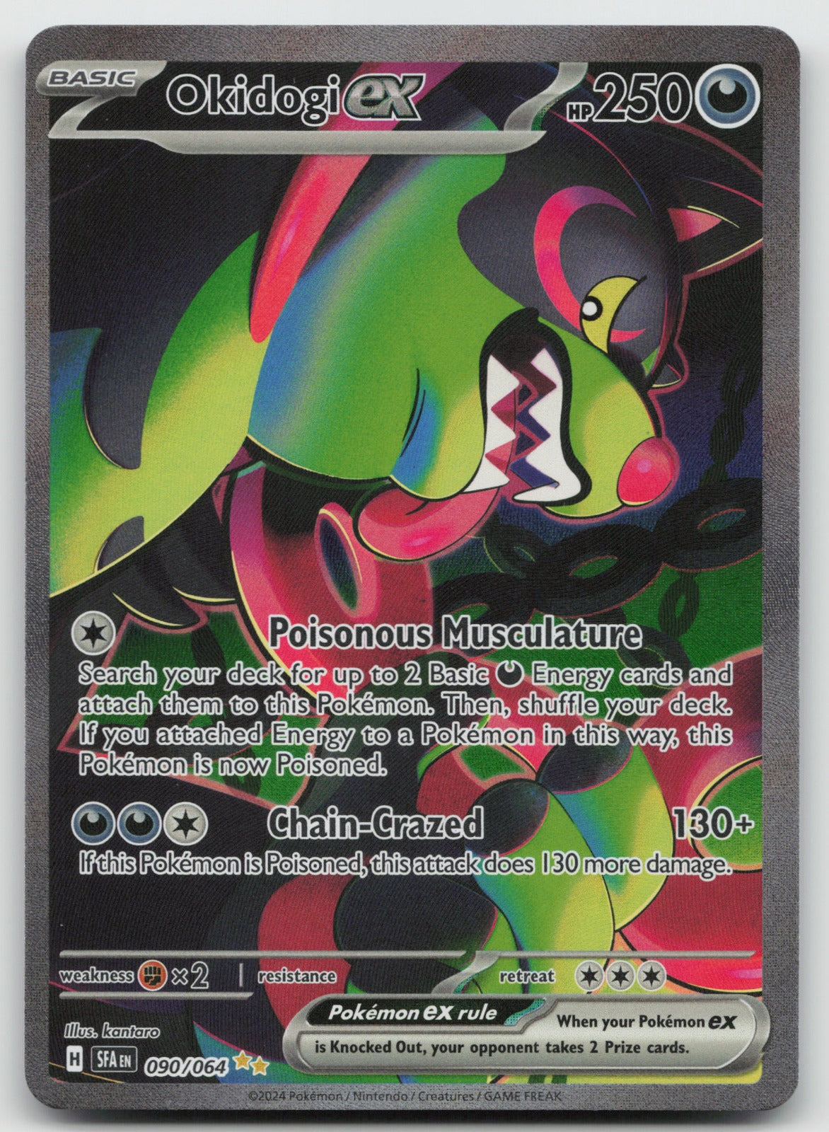 Okidogi ex Special Illustration Rare Holo SV: Shrouded Fable 090/064 NM