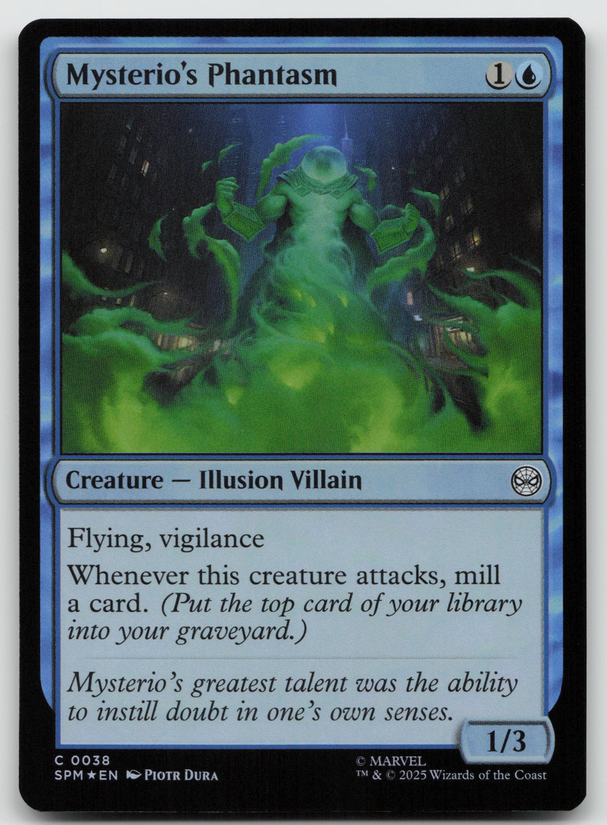 Mysterio's Phantasm C Foil Marvel's Spider-Man 38 NM