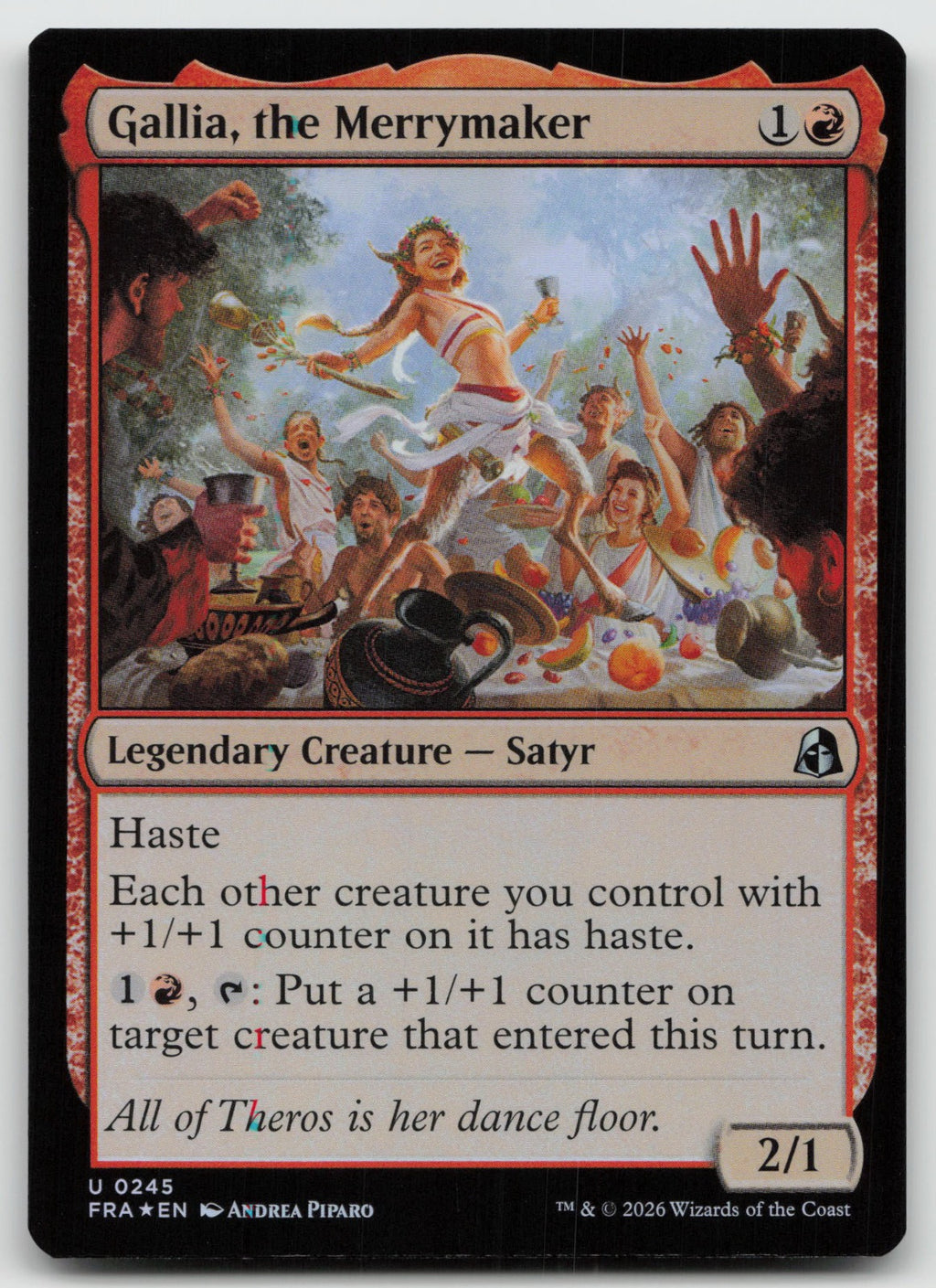Gallia, the Merrymaker U Foil Reality Fracture 245 NM