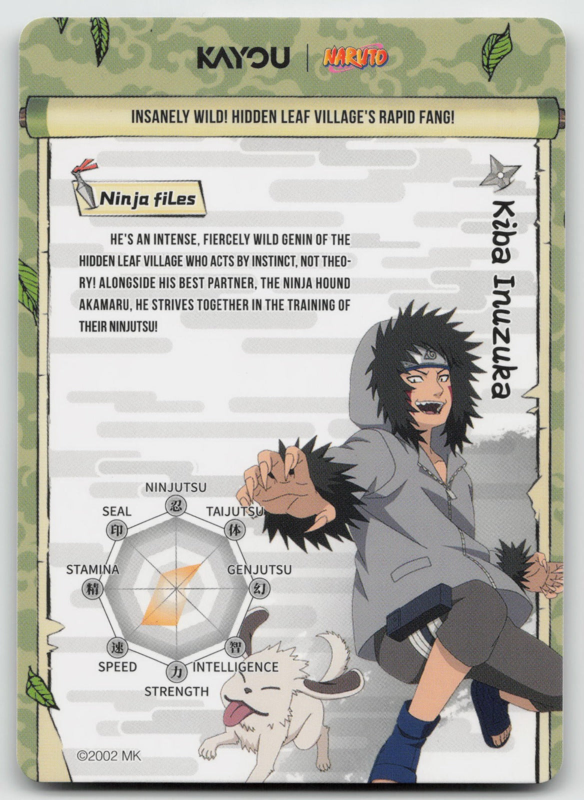Kiba Inuzuka Base UR Earth Scroll Series 1 006L3 NM
