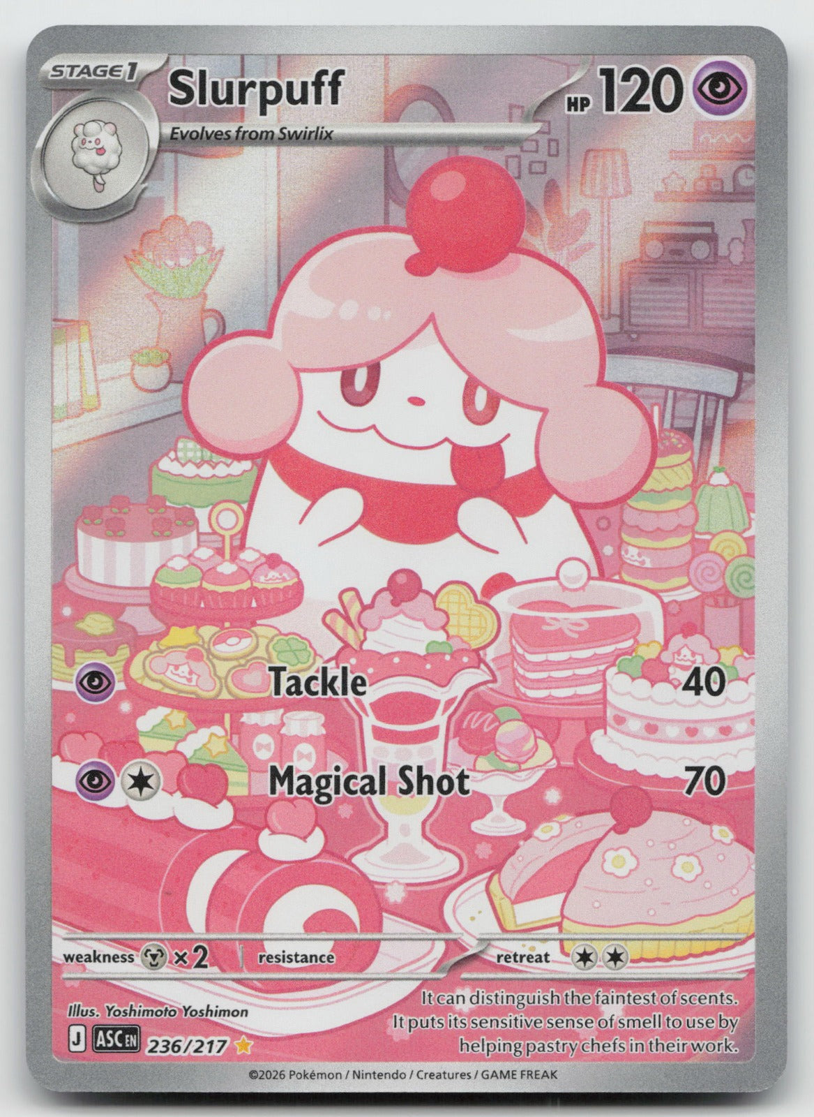 Slurpuff Illustration Rare Holo ME: Ascended Heroes 236/217 NM