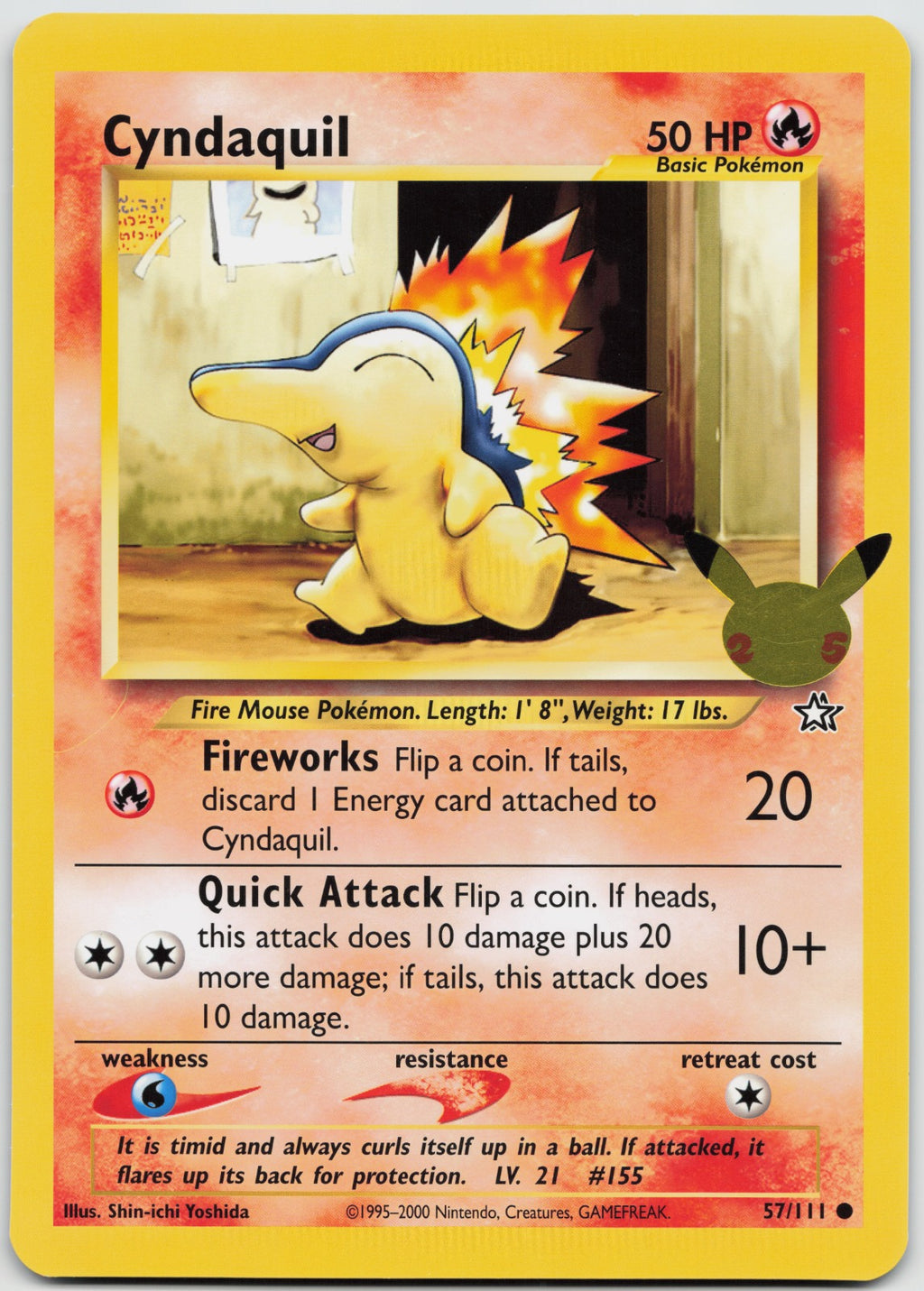 Cyndaquil Promo First Partner Pack JUMBO 57/111 LP