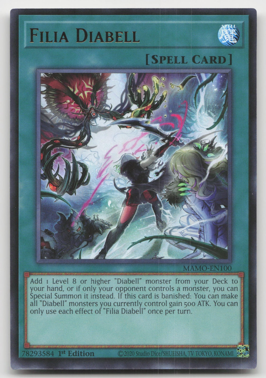Filia Diabell 1st Edition Ultra Rare Magnificent Monsters MAMO-EN100 NM