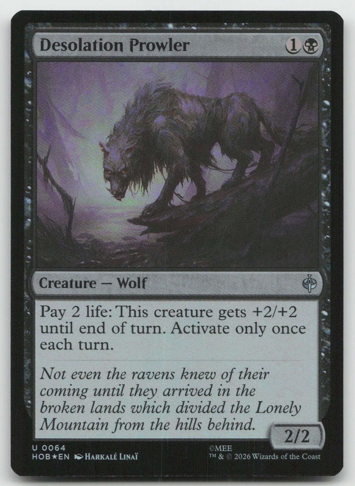 Desolation Prowler Foil U The Hobbit 64 NM