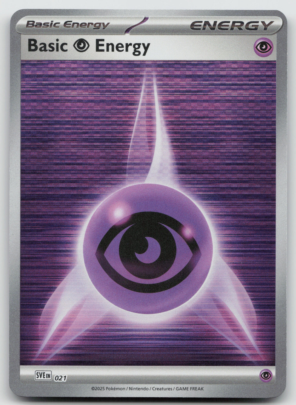 Psychic Energy Black Bolt White Flare Holo SVE: Scarlet & Violet 021 NM
