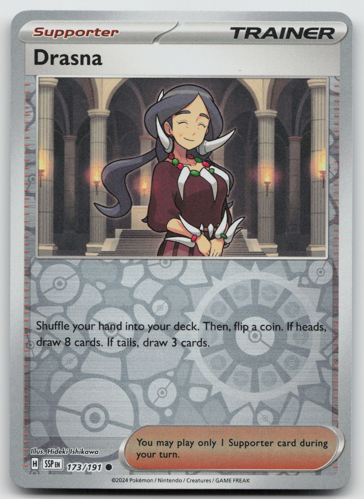Drasna Common Reverse Holo SV08: Surging Sparks 173/191 NM