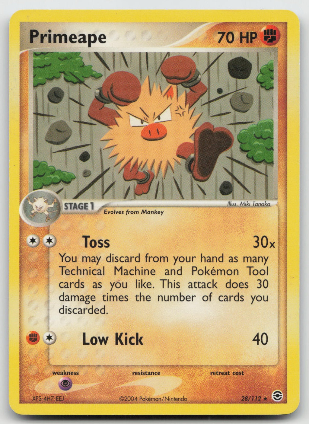 Primeape Rare EX FireRed & LeafGreen 28/112 MP