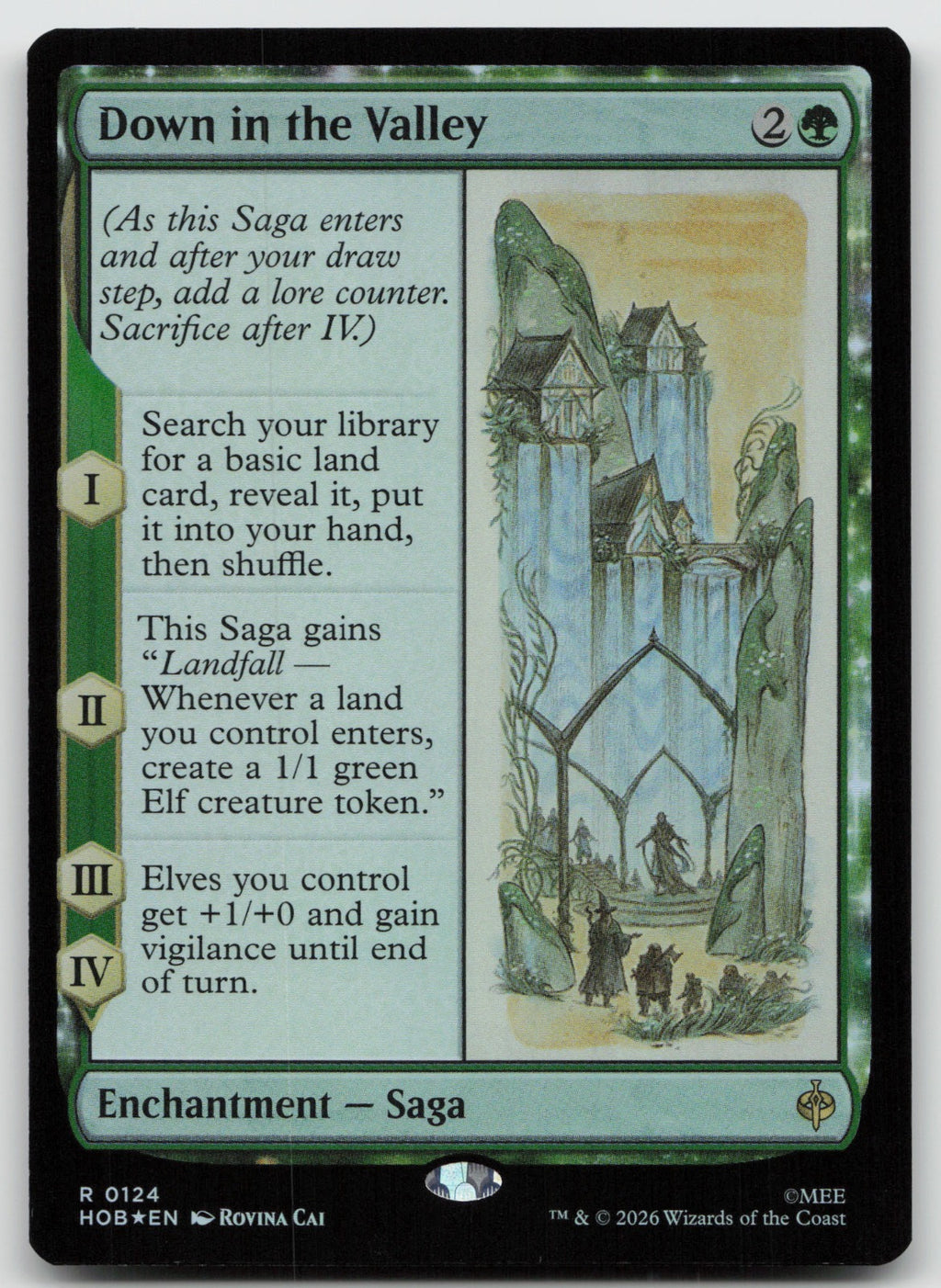 Down in the Valley R Foil The Hobbit 124 NM