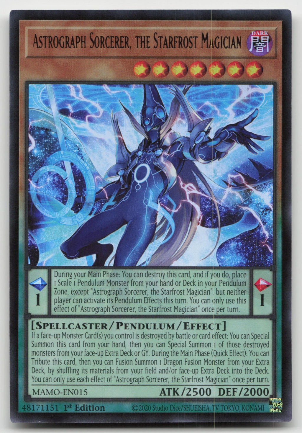 Astrograph Sorcerer, the Starfrost 1st Ultra Magnificent Monsters MAMO-EN015 NM