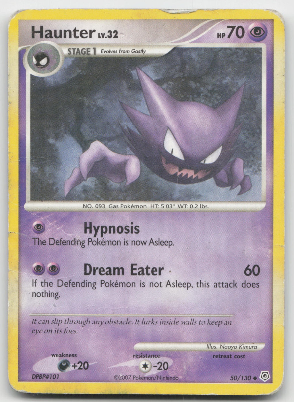 Haunter Uncommon Diamond and Pearl 50/130 DMG