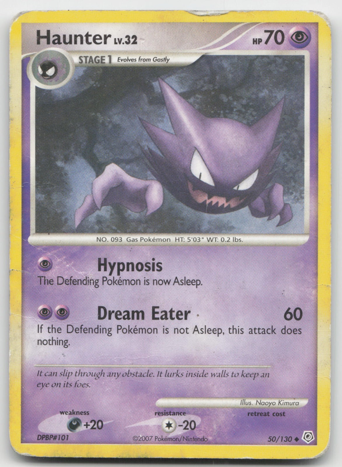 Haunter Uncommon Diamond and Pearl 50/130 DMG
