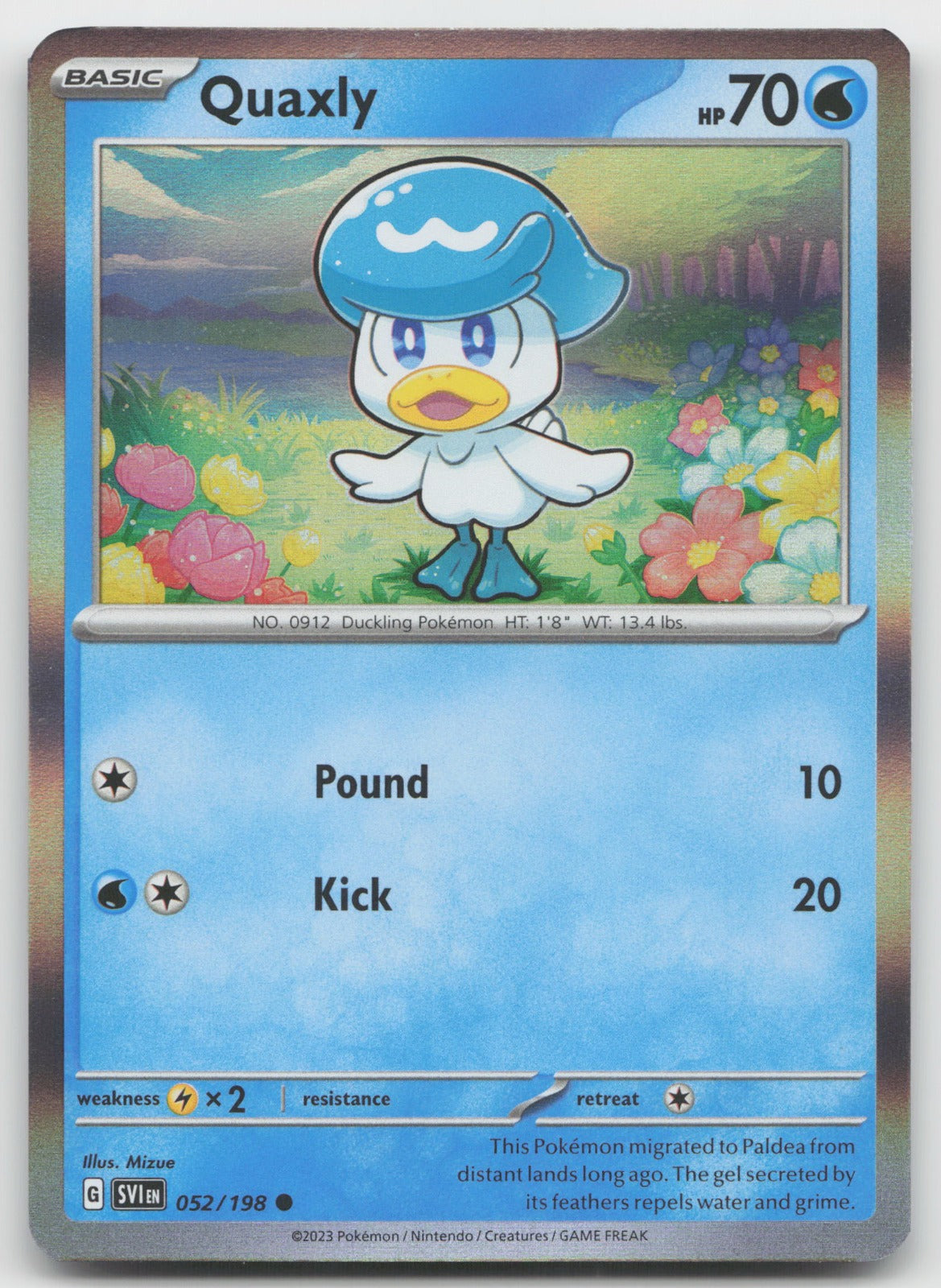 Quaxly (Mirage Holo) Promo SV01: Scarlet & Violet Base Set 052/198 NM