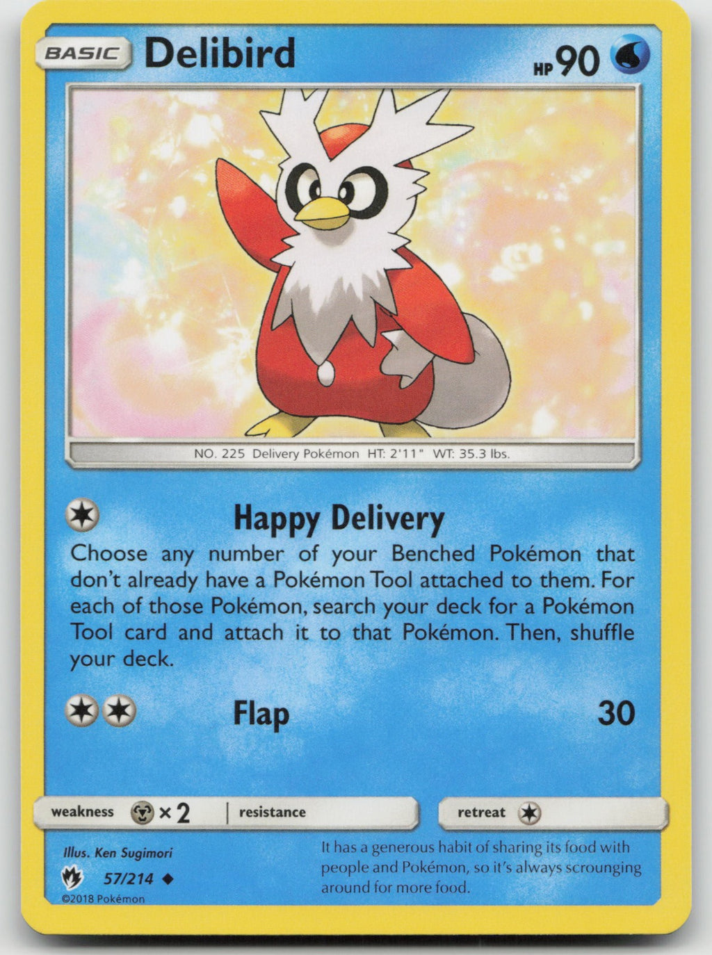 Delibird Uncommon SM - Lost Thunder 57/214 NM