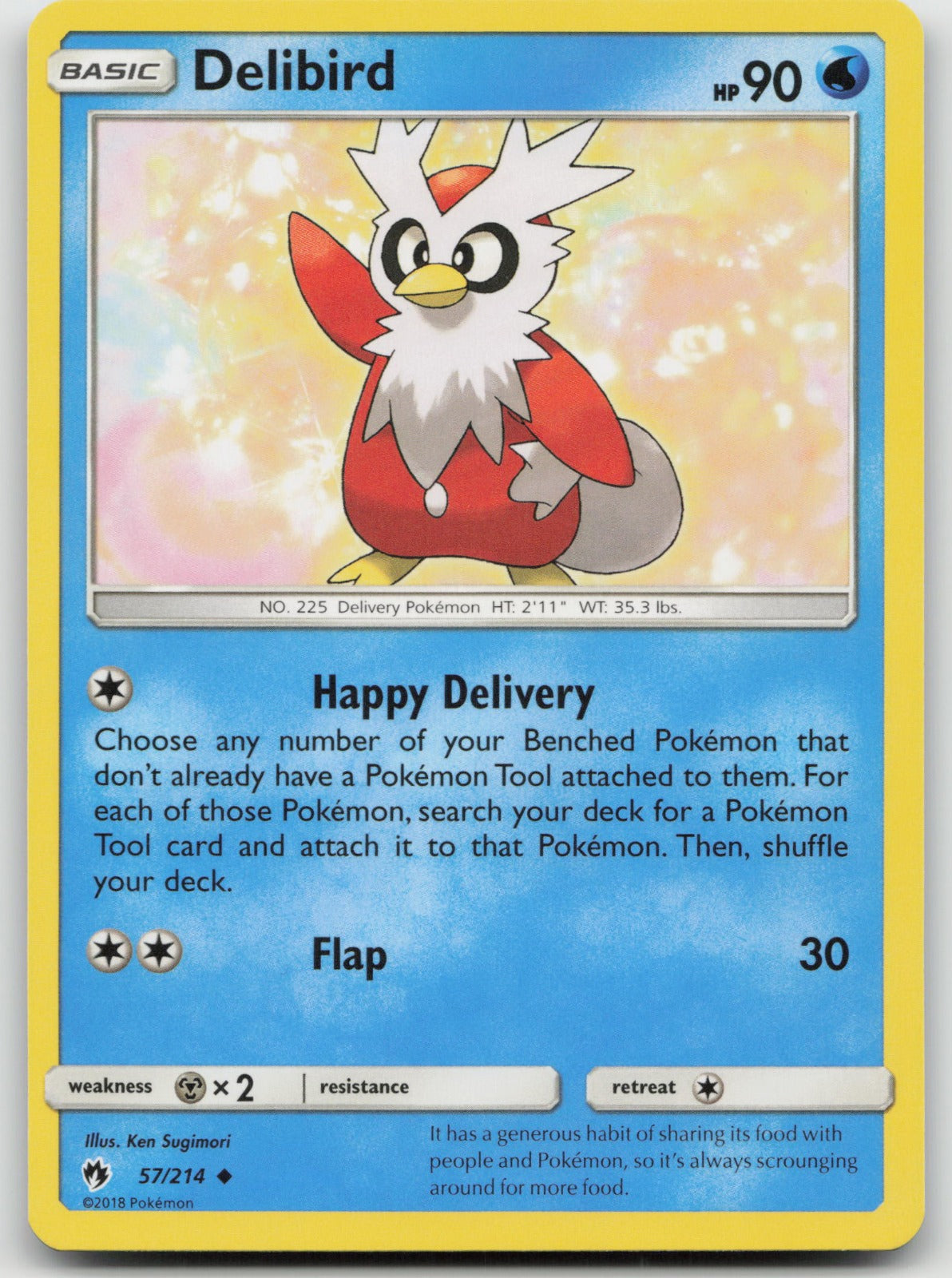 Delibird Uncommon SM - Lost Thunder 57/214 NM