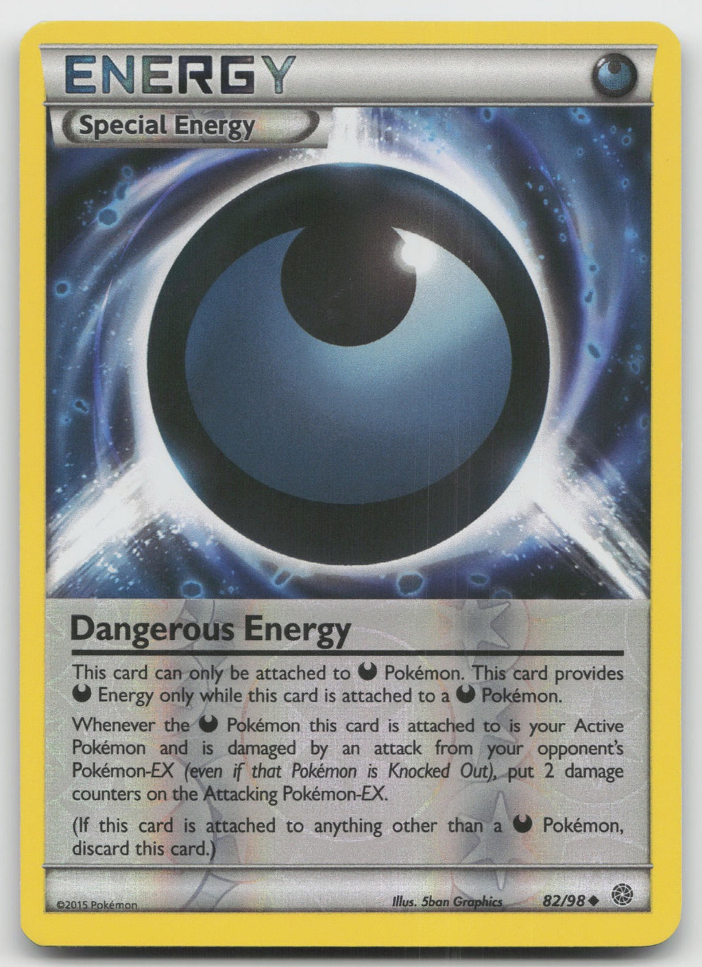 Dangerous Energy Uncommon Reverse Holo XY - Ancient Origins 82/98 VLP