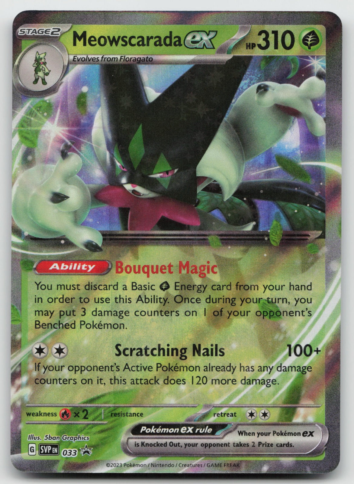 Meowscarada ex - Promo Holo SV: Scarlet & Violet Promo Cards SVP033 NM