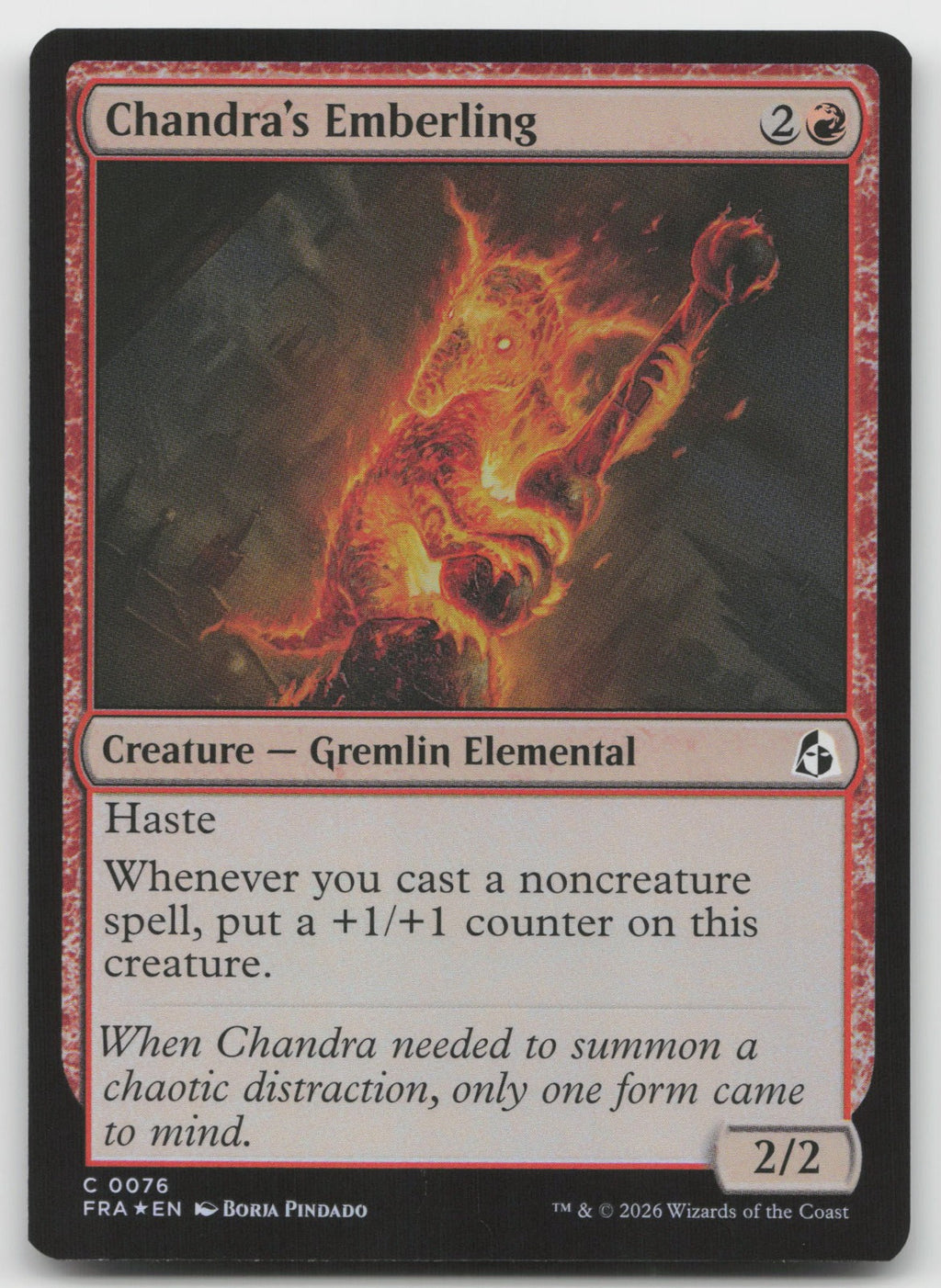 Chandra's Emberling C Foil Reality Fracture 76 NM