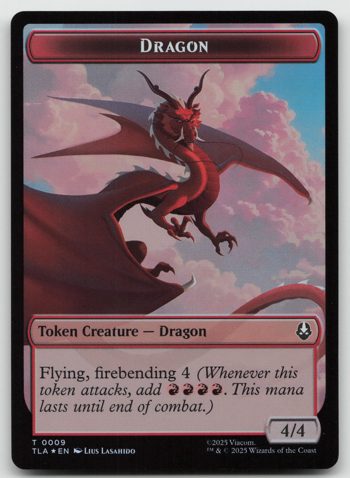 Dragon (0009) / Food (0019) Token Foil Avatar: The Last Airbender NM