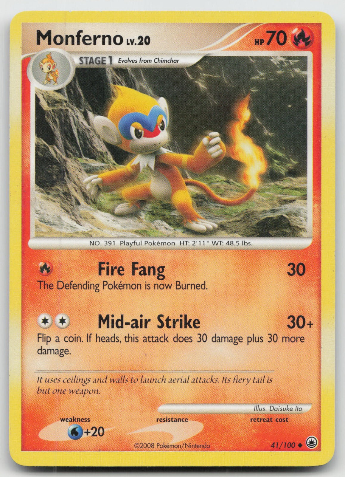 Monferno Uncommon Majestic Dawn 41/100 MP