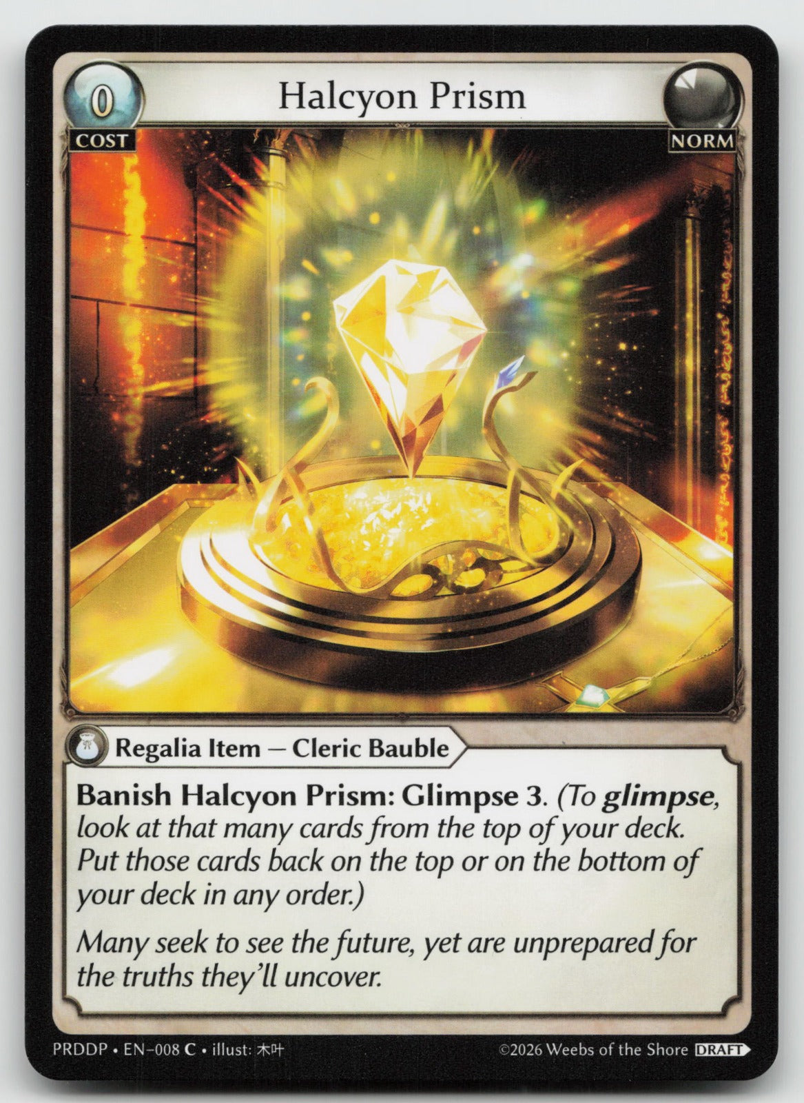 Halcyon Prism Common Mortal Ambition Draft 008 NM