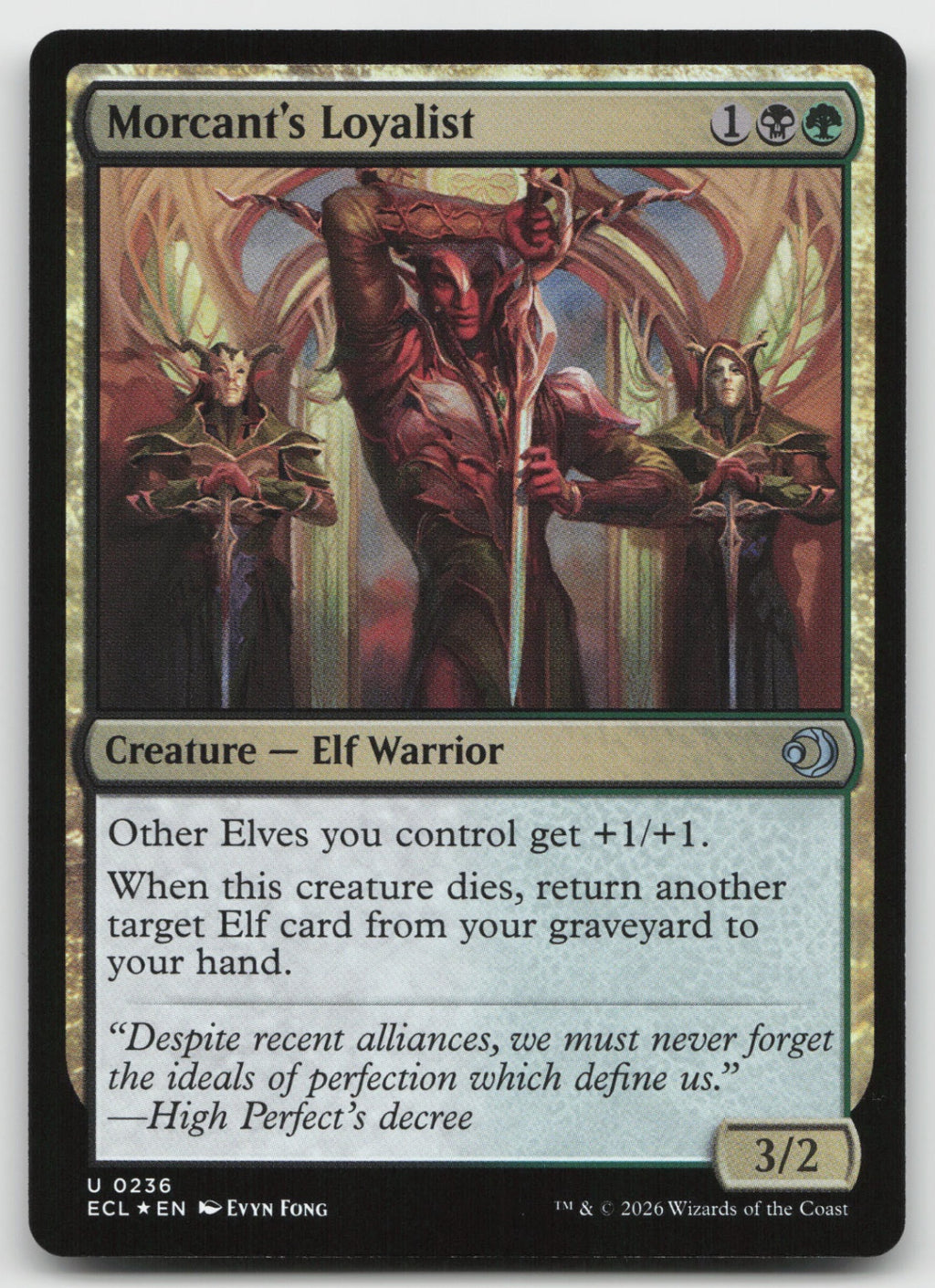 Morcant's Loyalist U Foil Lorwyn Eclipsed 236 NM