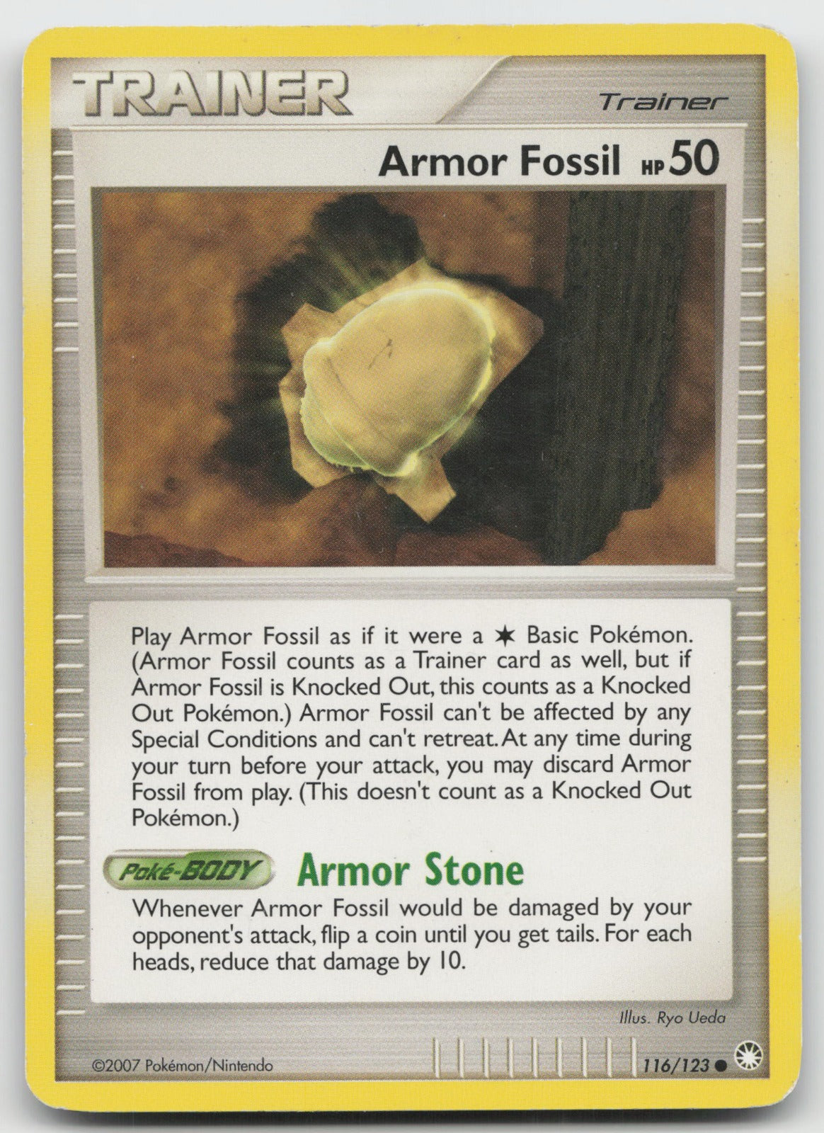 Armor Fossil Common Mysterious Treasures 116/123 HP