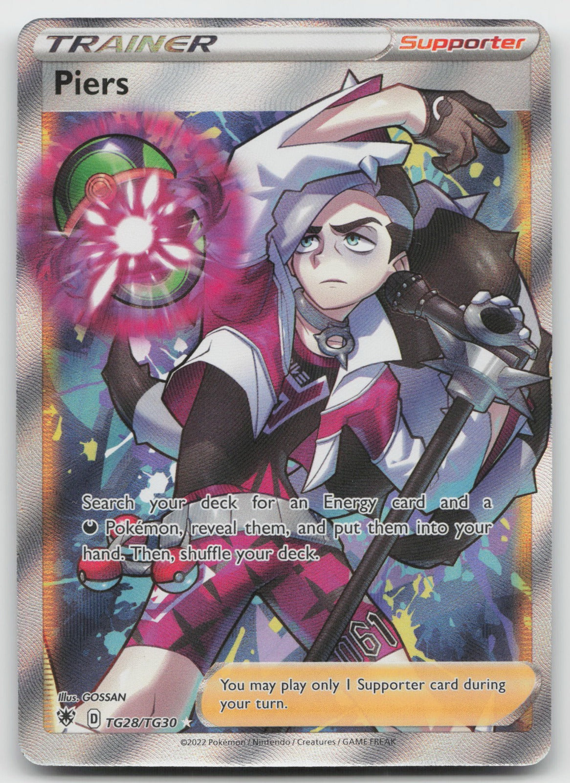 Piers Holo Astral Radiance TG28/TG30 NM Alignment Dot Error/Miscut
