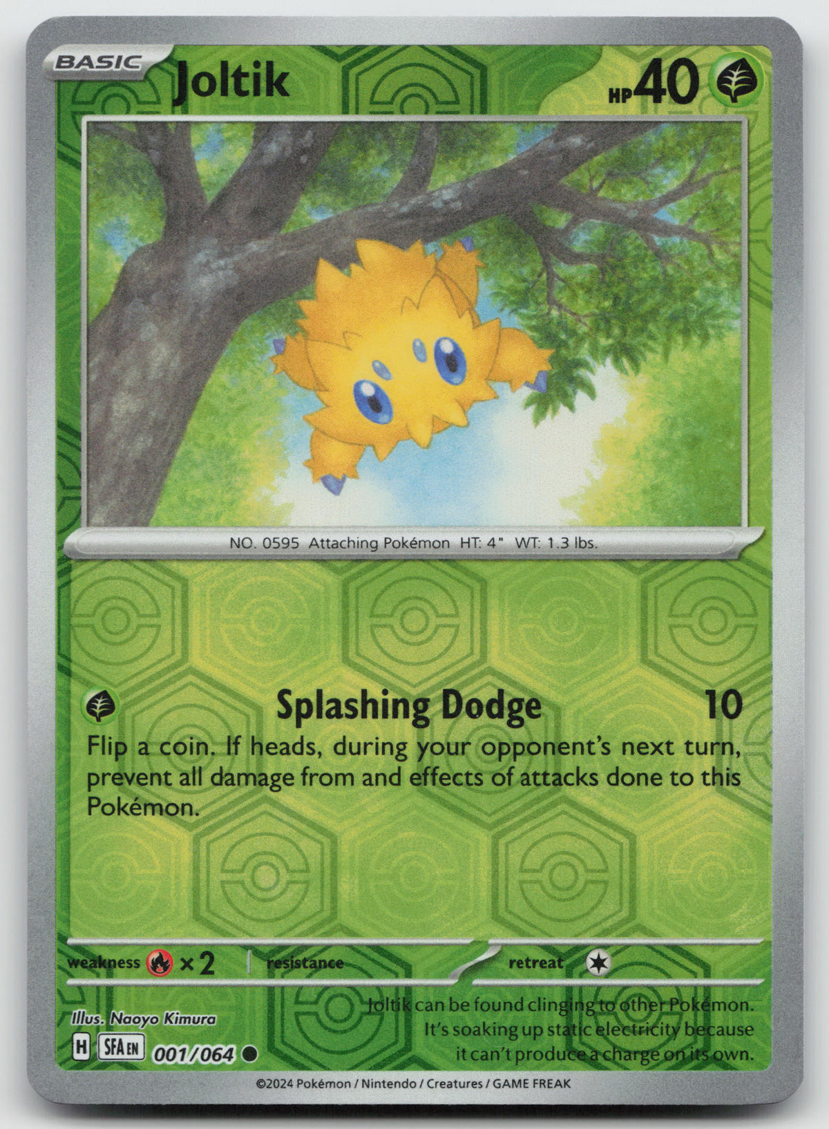 Joltik Common Reverse Holo SV: Shrouded Fable 001/064 NM