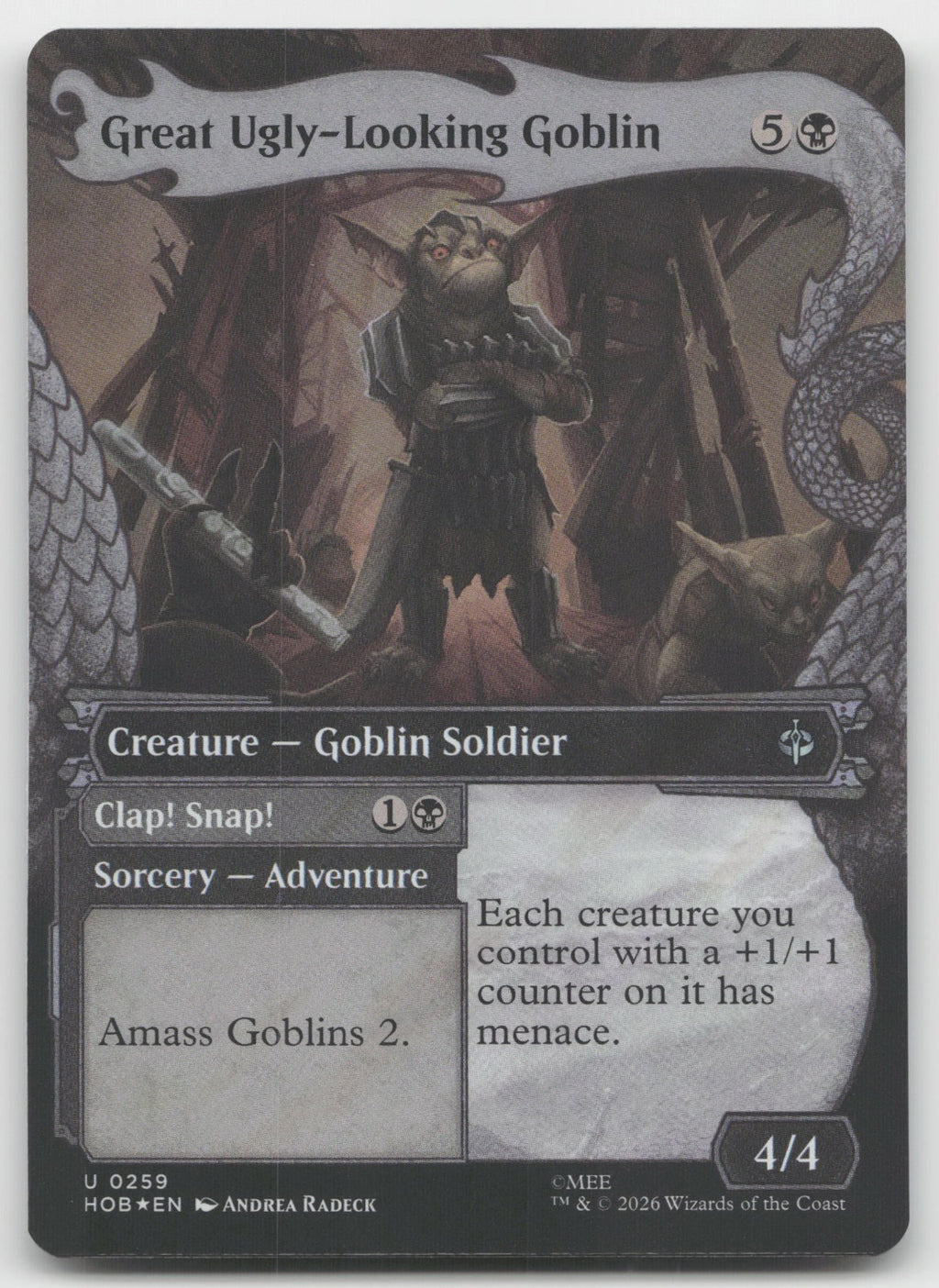 Great Ugly-Looking Goblin (Showcase) (Surge Foil) U Foil The Hobbit 259 NM
