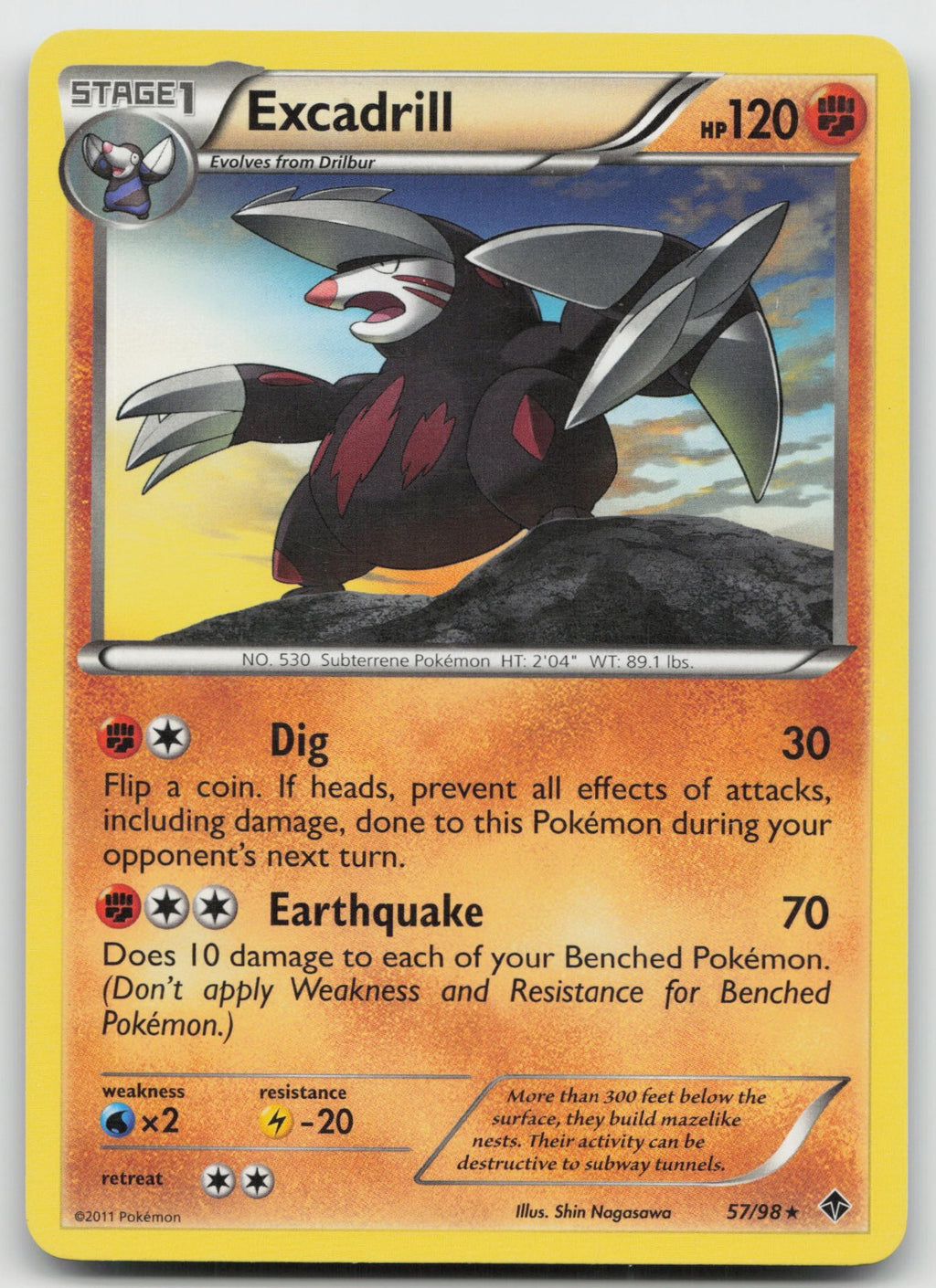 Excadrill Rare Emerging Powers 57/98 LP
